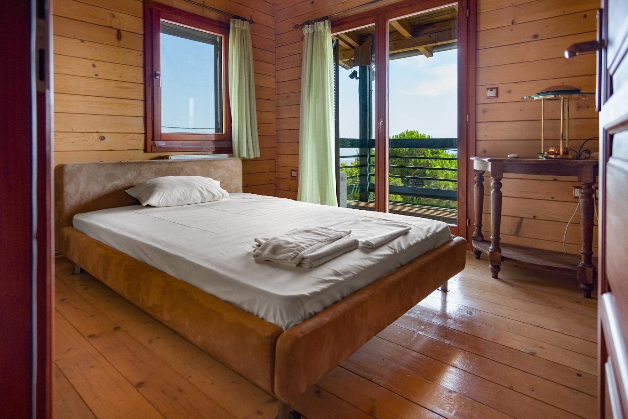 Zeus-Village Οικισμός Φινλανδικών Chalet Με Πισίνες & Γυμναστήριο Molos  Bagian luar foto