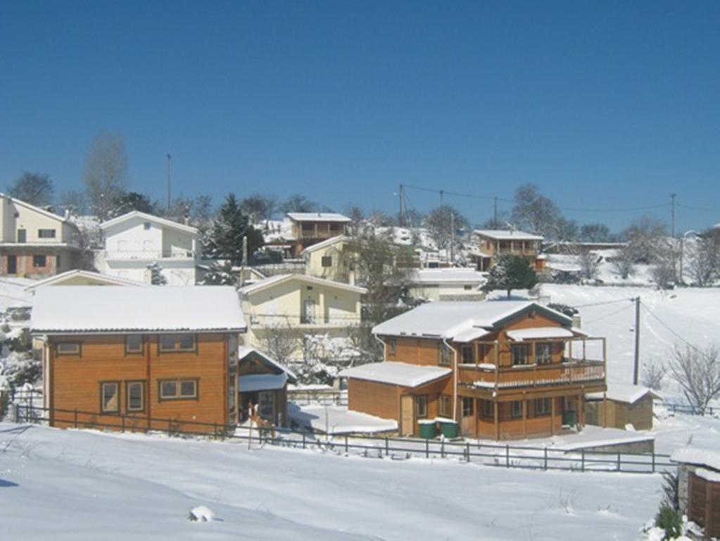 Zeus-Village Οικισμός Φινλανδικών Chalet Με Πισίνες & Γυμναστήριο Molos  Bagian luar foto